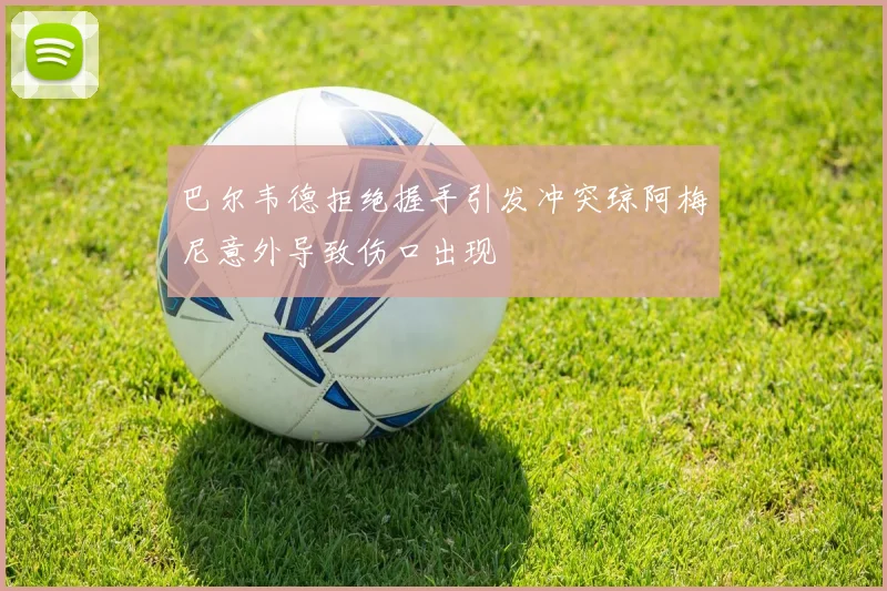 巴尔韦德拒绝握手引发冲突琼阿梅尼意外导致伤口出现